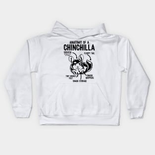 Anatomy Of A Chinchilla - Chinchillas Kids Hoodie